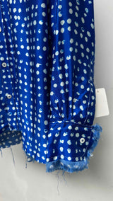 Marni Polka Dot Fringe Satin Shirt