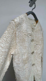 Acne Studios Asymmetrical Over-painted Distress Cardigan
