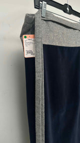 Comme Des Garcons Two-tone Velvet Wrap Skirt