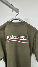 Balenciaga Political Campaign Logo Tee