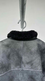 Sandro Shearling Short Coat