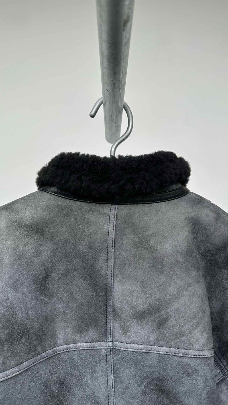 Sandro Shearling Short Coat