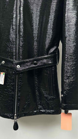 Courreges Zipped Vinyl Maxi Blouson Jacket