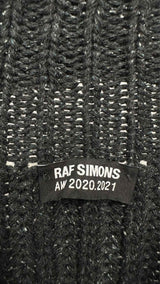 Raf Simons Ribbed Zip-up Patched Cardigan