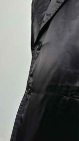 Comme Des Garcons Homme Plus Back-logo Floral Oversized Satin Jacket