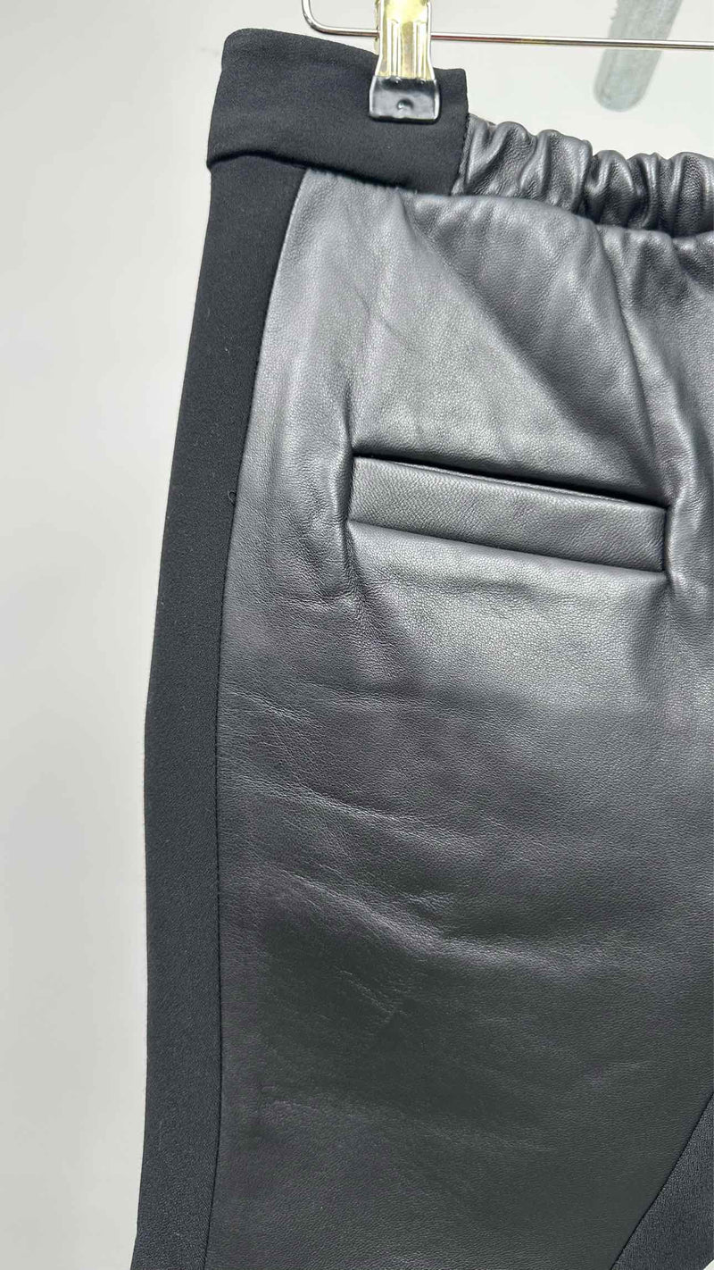 Rad Hourani Hybrid Layered Leather Skorts