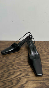 Gucci Square-toe Slingback Heel Pumps
