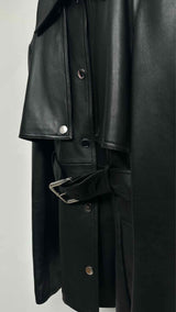 Sportmax Two-Piece Nappa Belted Leather Jacket