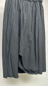 A Tentative Atelier Sheer Floral Over-dye Wrap Garnet Skirt