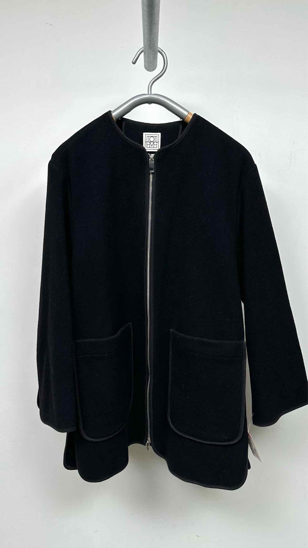 Toteme No-collar Felted Wool Coat