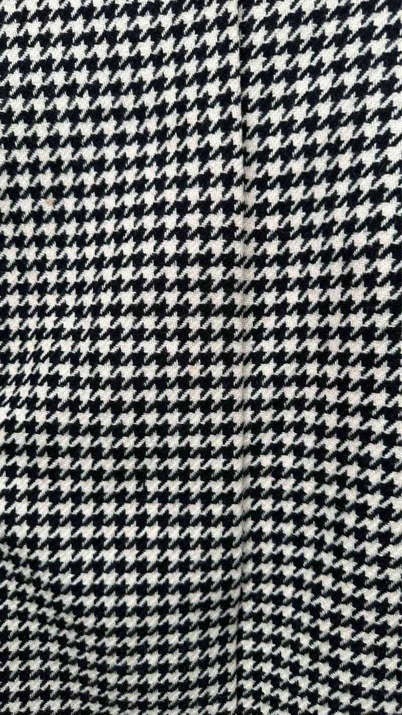 Jil Sander Collarless Houdstooth Coat