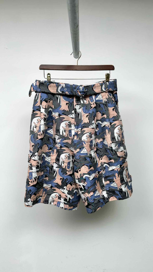 Charles Jeffery LOVERBOY Jacquared Wide Shorts