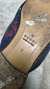 Gucci X Disney Jacquard Donald Duck Princetown Horsebit Slippers