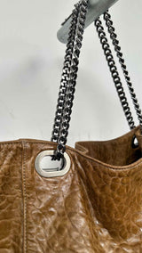 Marni Crinkled Slouchy Leather Hobo Bag