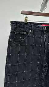 Supreme Studded Seam Loose Fit Jeans