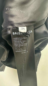 Balenciaga Leather Midi Skirt