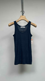 Christian Dior Logo Embroidered Rib Tank Top