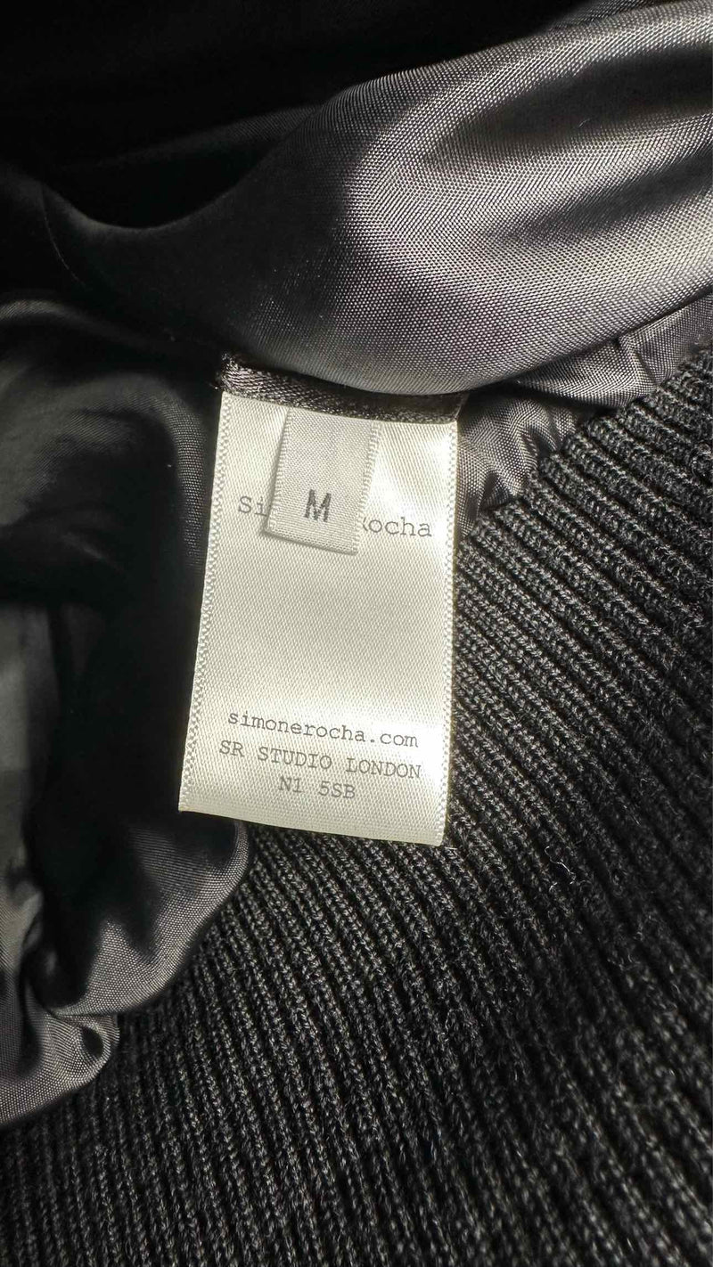 Simone Rocha Lace-up-sleeve Puffer MA-1 Jacket