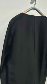 Toteme Collarless Silk Coat