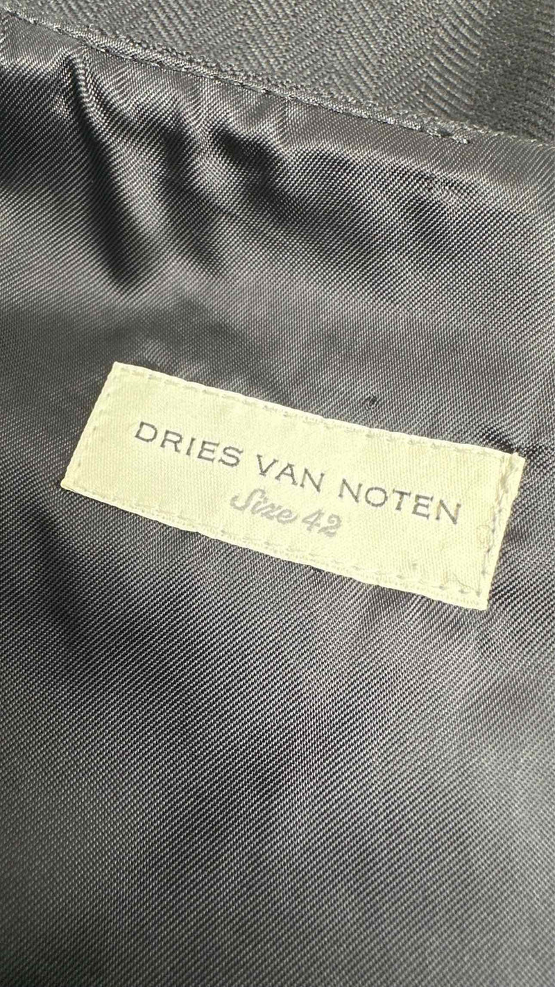 Dries Van Noten Bottom-leather Stripe Skirt