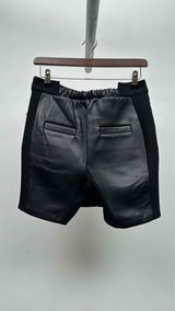 Rad Hourani Hybrid Layered Leather Skorts