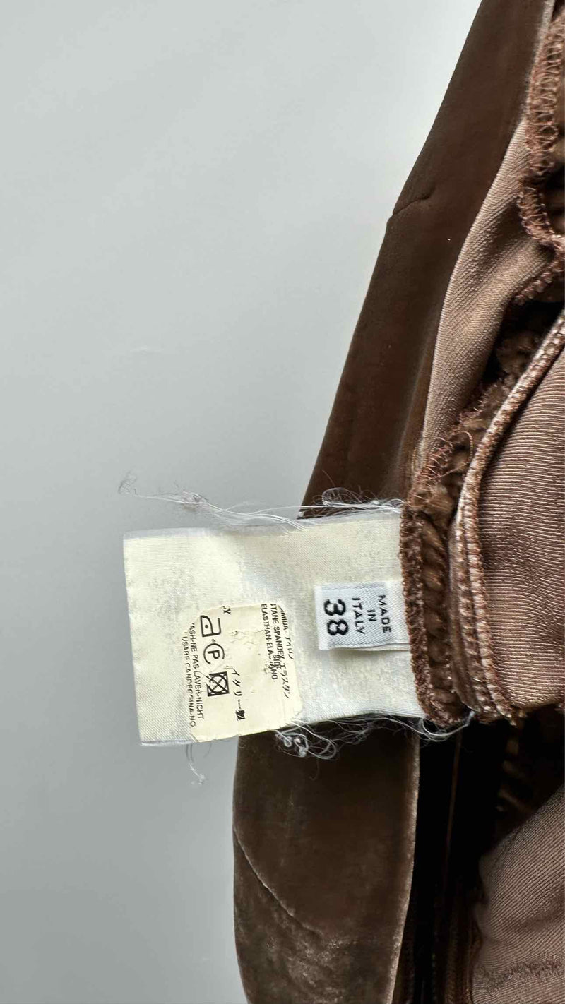 Margiela Burnt Effect Velvet Mesh Blouse