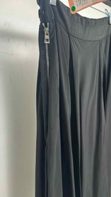 LOEWE Asymmetrical Pleated Satin Long Skirt