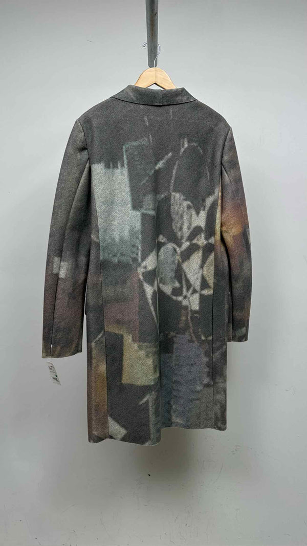 no editions Graphic Wool Coat