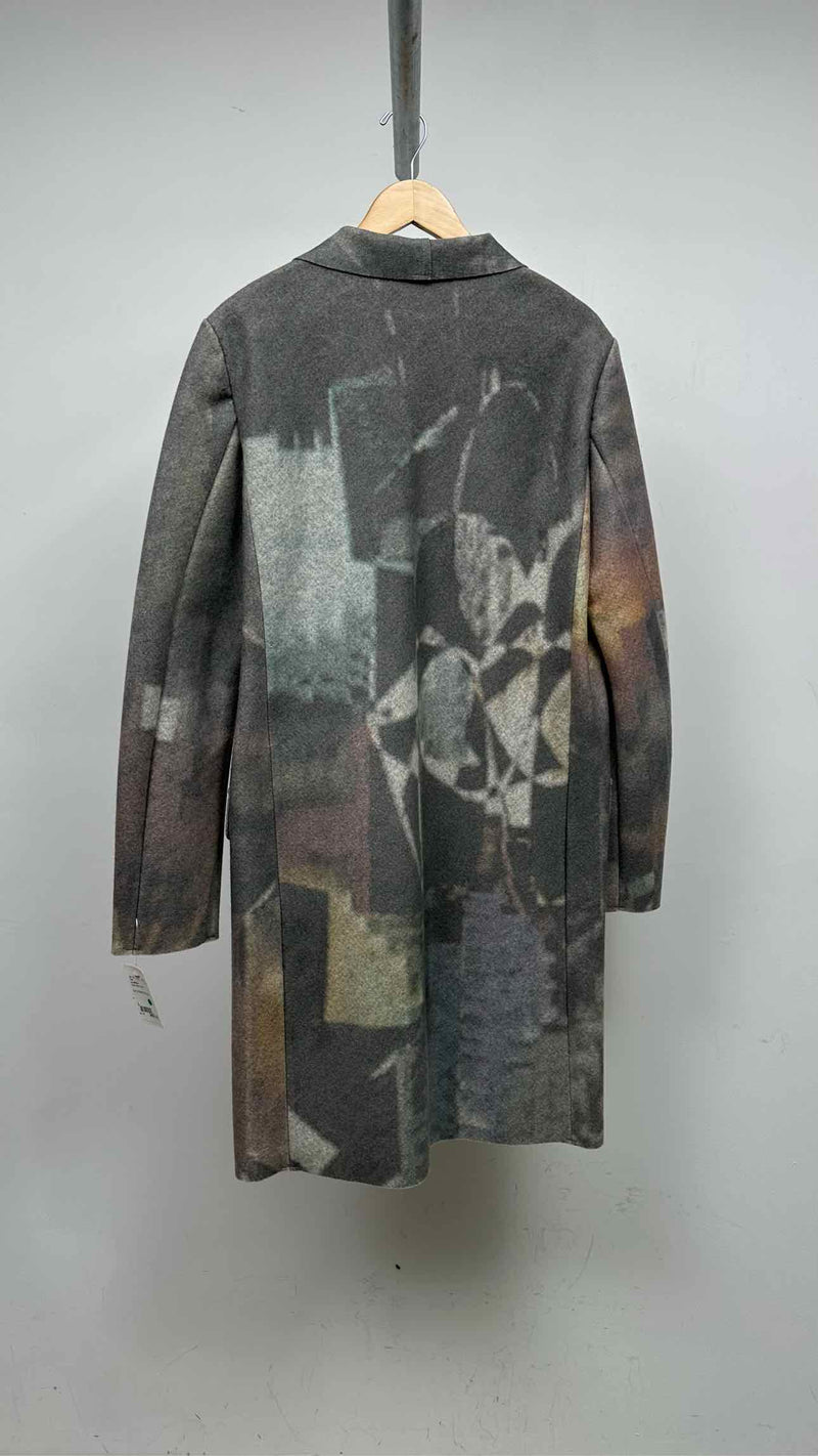 no editions Graphic Wool Coat