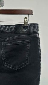 Chanel Slim-fit Chain-print Jeans