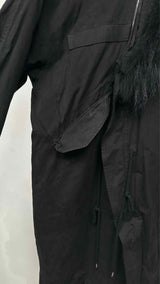 Post Archive Faction M66 Zip-up Fur Collar Coat