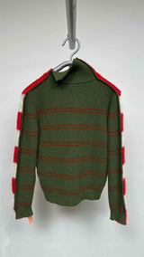 Marni Docking High-neck Border Sweater