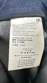 MM6 Button-Up Wrap Denim Skirt