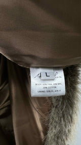 Martin Rose Patched Faux-fur Coat