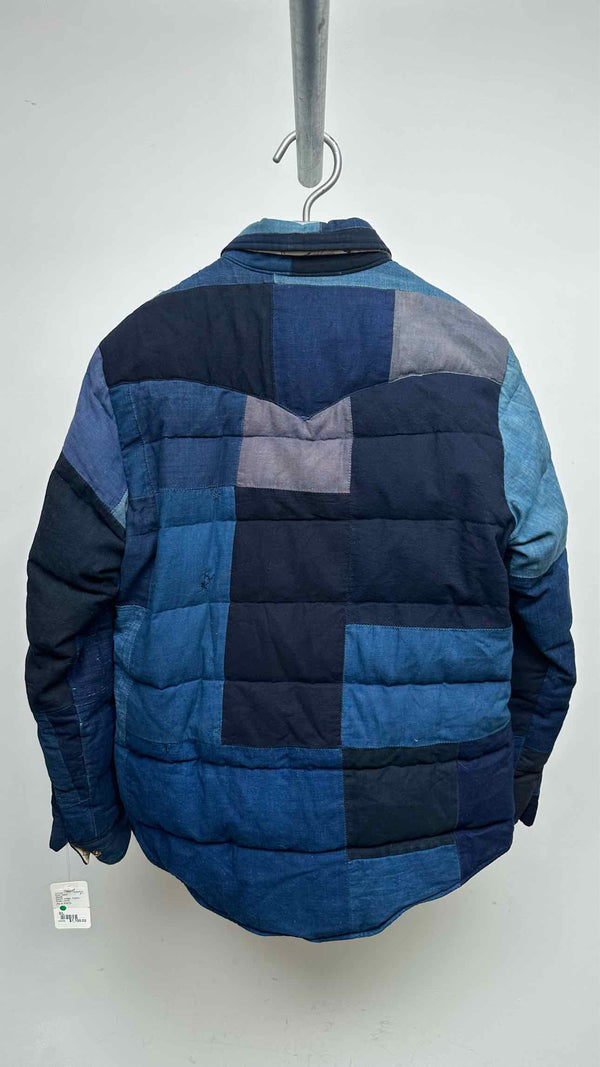 Visvim Denim Patchwork Down Jacket