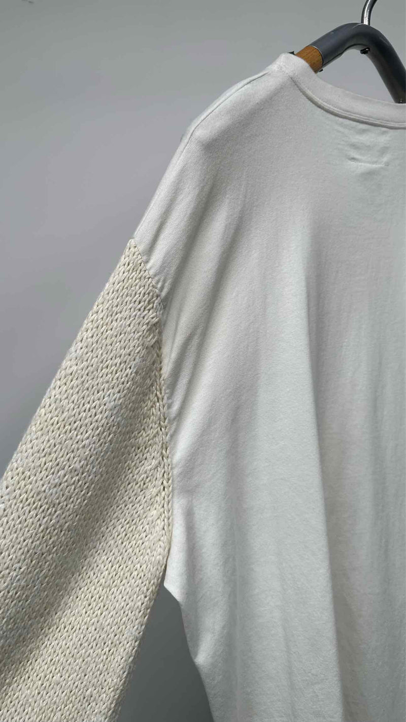 MM6 Knit-sleeve Oversized Top