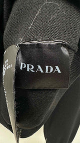 PRADA Back-logo Zip-up Cardigan