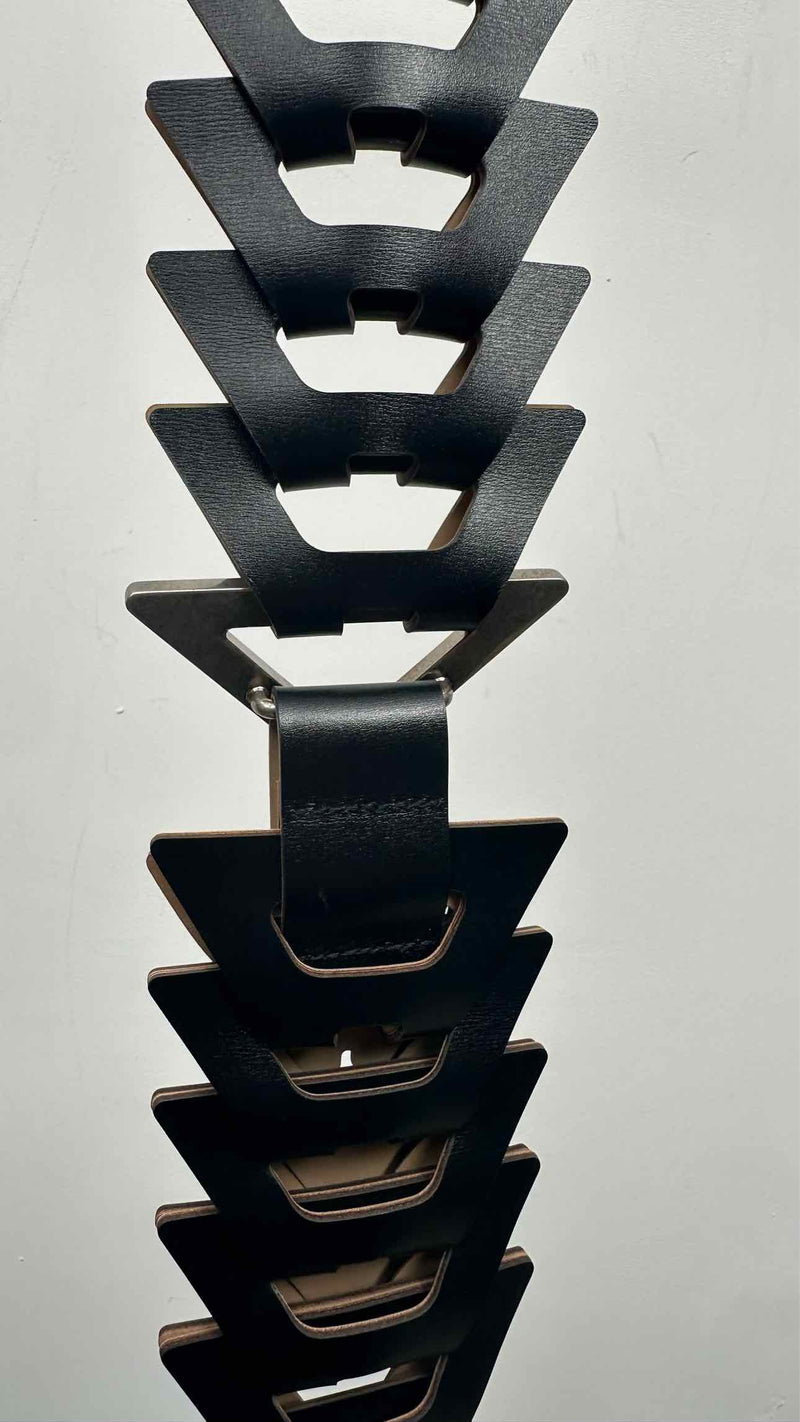 PRADA Interwoven Leather Shoulder Strap