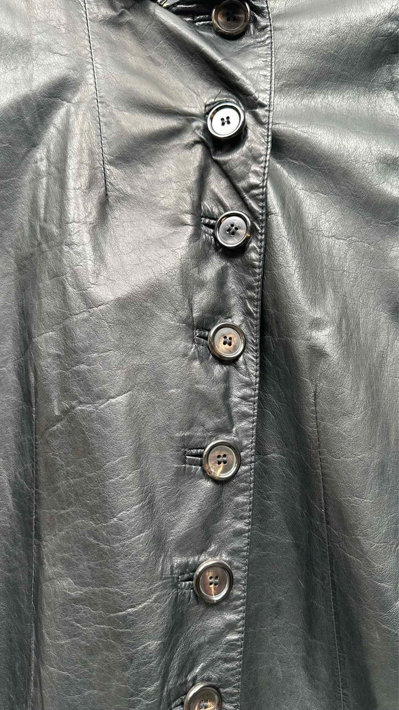 Ann Demeulemeester Leather Coat