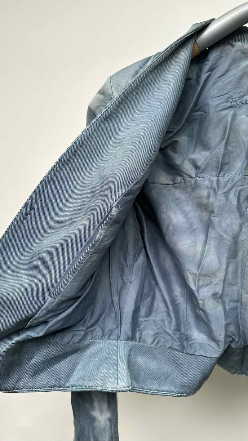 Rick Owens Over-dye Hook-closer Cropped Blazer Jacket