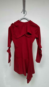 Morgane Le fay Collar-less Detailed Reconstructed Shirt Dress