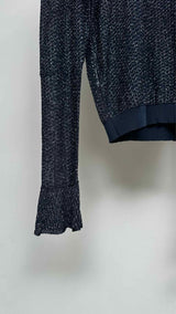 Chloe L/S Mock-neck Sparkle Top