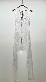 Eckhaus Latta N/S Sequin Sheer Long Dress