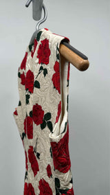 Saint Laurent Jacquard Rose N/S Dress