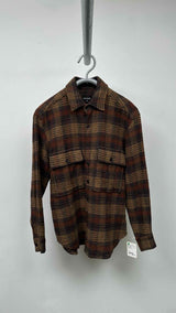 Evan Kinori Plaid Flannel Wool Shirt