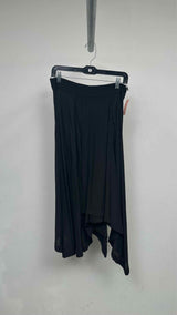 LOEWE Asymmetrical Pleated Satin Long Skirt