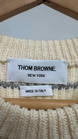 Thom Browne S/S Rib-knit Top