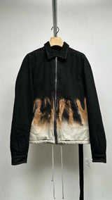 DRKSHDW Padded Gradient Dip-dye Denim Jacket