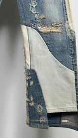 Kapital Kountry Patchwork Damage Jeans
