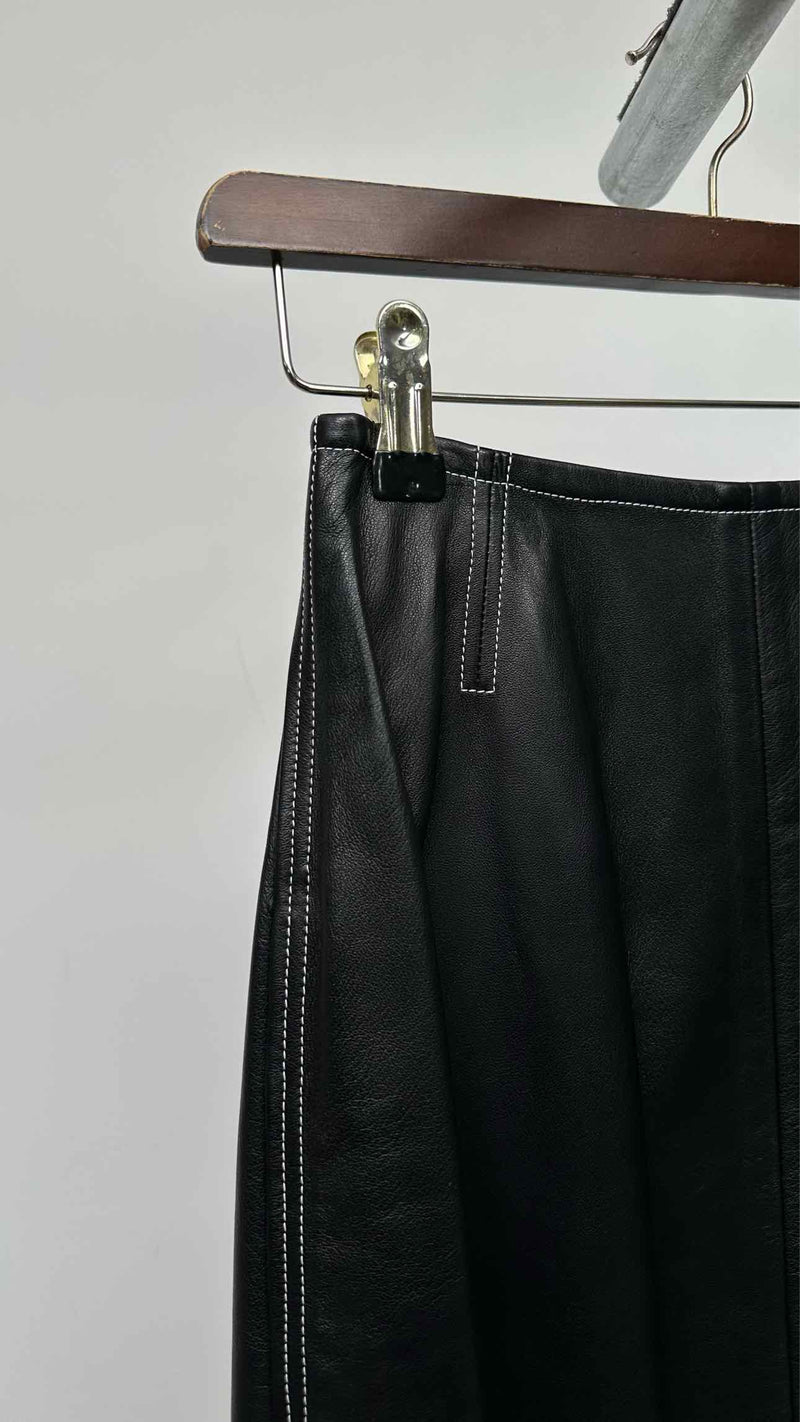 CELINE Leather Skirt